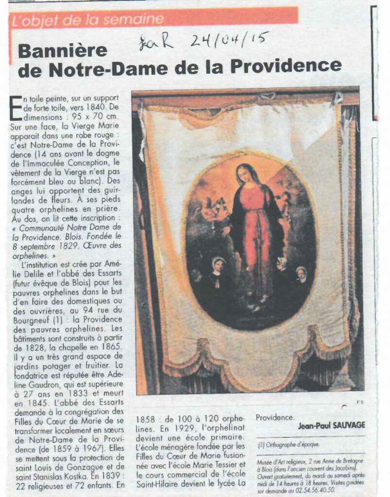 Bannière de Notre-Dame de la Providence